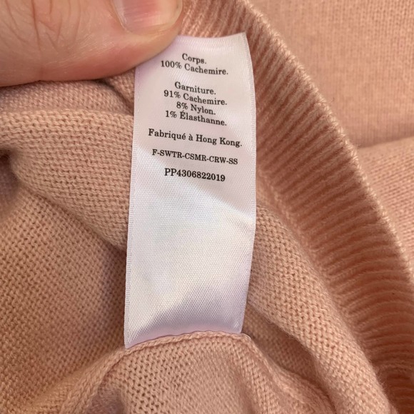 Everlane The Cashmere Sweater Tee in Rose Pink - Picture 9 of 12